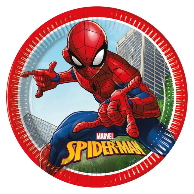 Spiderman Borden 23cm 8st van Procos koop je bij Partywinkel