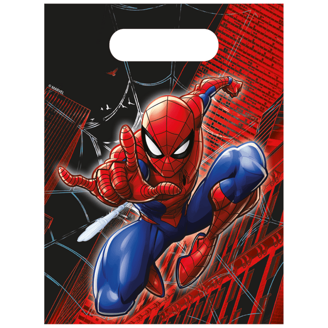 Spiderman Uitdeelzakjes Papier 4st van Procos koop je bij Partywinkel