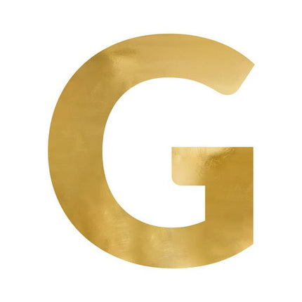 Spiegelletter G Goud 61cm van Partydeco koop je bij Partywinkel