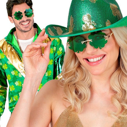 St. Patrick'S Day Bril Groen Klaver van Widmann koop je bij Partywinkel
