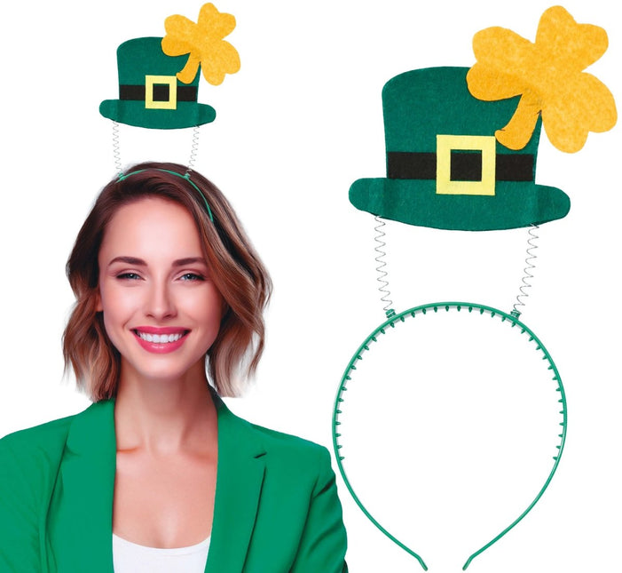 St. Patrick'S Day Haarband Hoed Met Klaver van Fiestas Guirca koop je bij Partywinkel