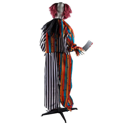 Staande decoratie Clown Butcher (175 cm) van Boland koop je bij Partywinkel