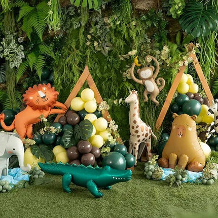 Staande folieballon Giraffe, 49x114 cm, mix van Partydeco koop je bij Partywinkel