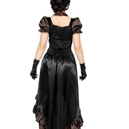 Steampunk Jurk Zwart Dames van Wilbers & Wilbers koop je bij Partywinkel