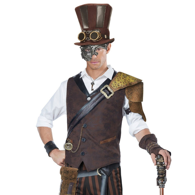 Steampunk Masker Zilver van Widmann koop je bij Partywinkel