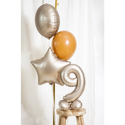 Ster Helium Ballon Goud Leeg 45cm van Folat koop je bij Partywinkel