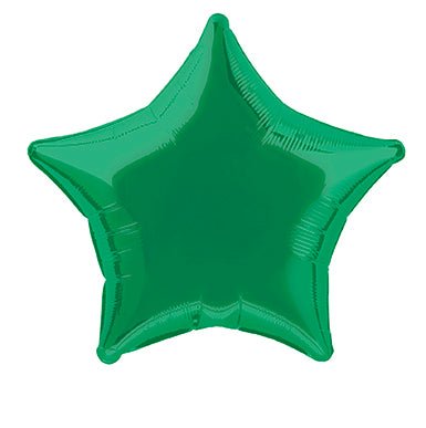 Ster Helium Ballon Groen Leeg 50cm van Unique koop je bij Partywinkel