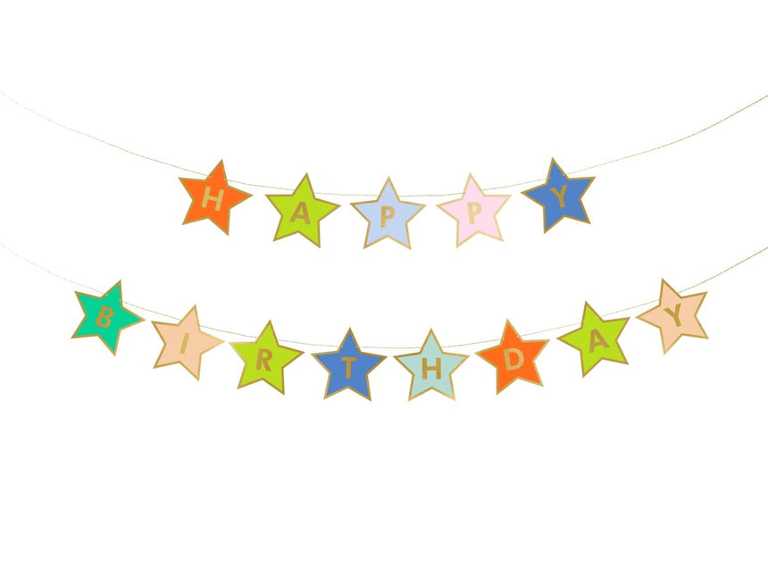 Ster Slinger Happy Birthday 2,6m van Partydeco koop je bij Partywinkel