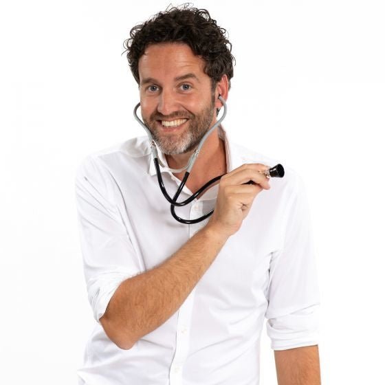 Stethoscoop Zwart van Partychimp koop je bij Partywinkel
