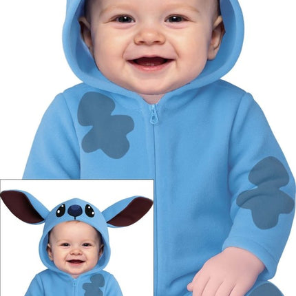 Stitch Kostuum Blauw Baby Onesie van Fiestas Guirca koop je bij Partywinkel
