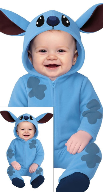 Stitch Kostuum Blauw Baby Onesie van Fiestas Guirca koop je bij Partywinkel