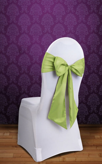 Stoelstrikken Lime Groen 2,75m 10st van Partydeco koop je bij Partywinkel