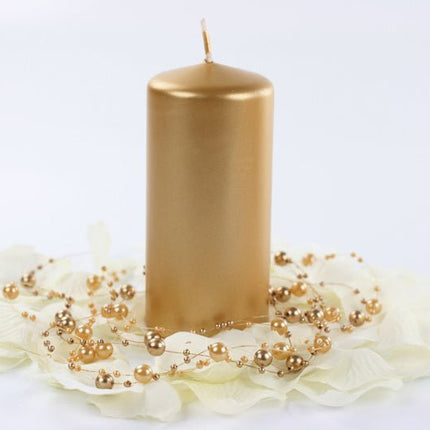 Stompkaars Goud Metallic 12cm 6st van Partydeco koop je bij Partywinkel