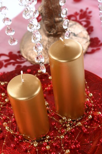 Stompkaars Goud Metallic 12cm 6st van Partydeco koop je bij Partywinkel