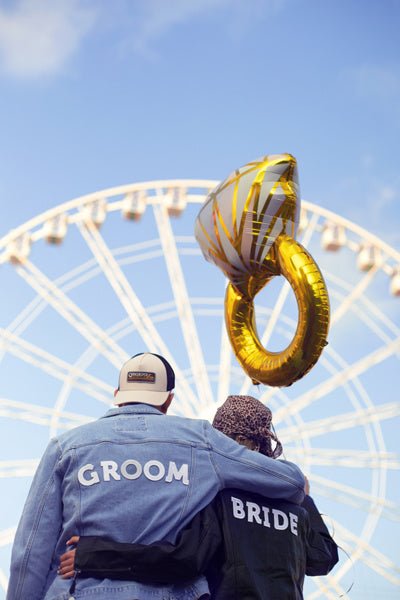 Strijk Embleem Bride 24cm van Partydeco koop je bij Partywinkel