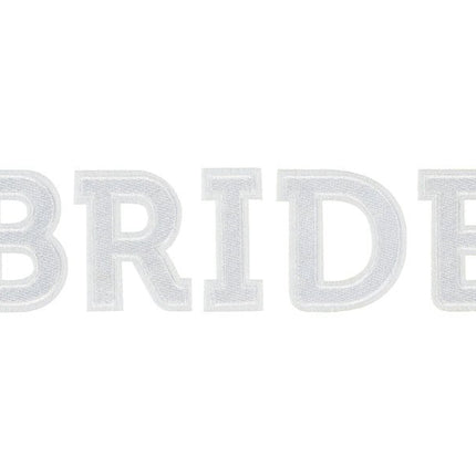 Strijk Embleem Bride 24cm van Partydeco koop je bij Partywinkel