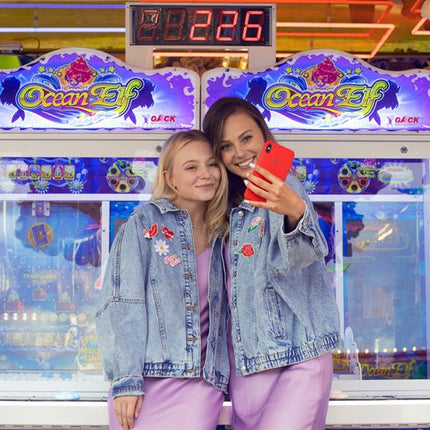 Strijk Embleem Love 4st van Partydeco koop je bij Partywinkel