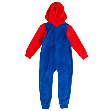 Super Mario Onesie Blauw Rood Kind van Riethmueller koop je bij Partywinkel