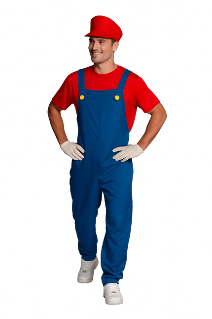 Super Mario Pak Rood Blauw Heren van PartyXclusive koop je bij Partywinkel