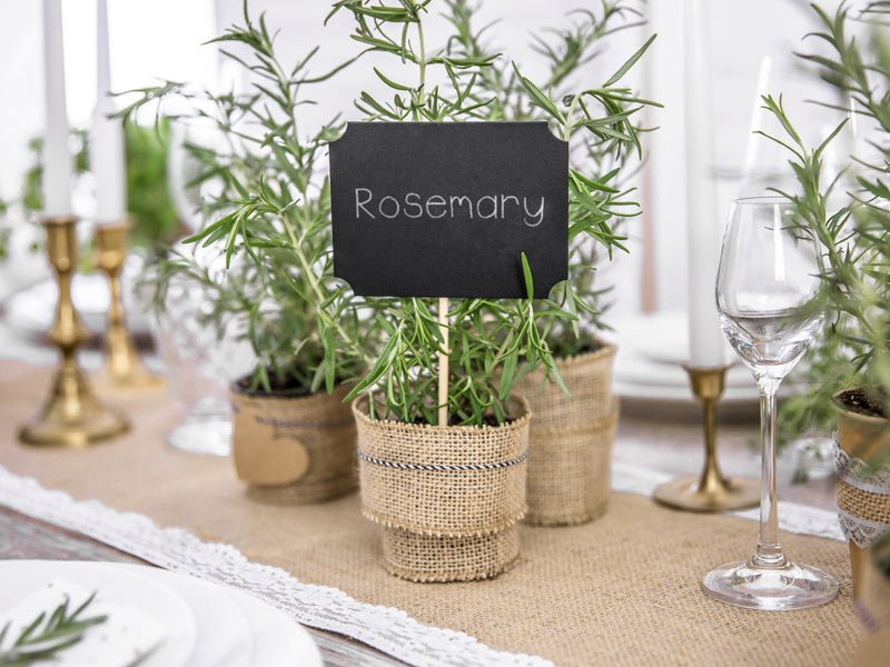 Taartoppers Schrijfbaar Zwart 11cm 4st van Partydeco koop je bij Partywinkel