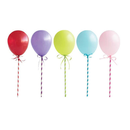 Taarttoppers Ballonnen 32,1cm 5st van Unique koop je bij Partywinkel