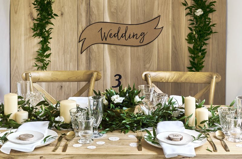 Taarttoppers Tafelnummers Zwart 26cm 11st van Partydeco koop je bij Partywinkel