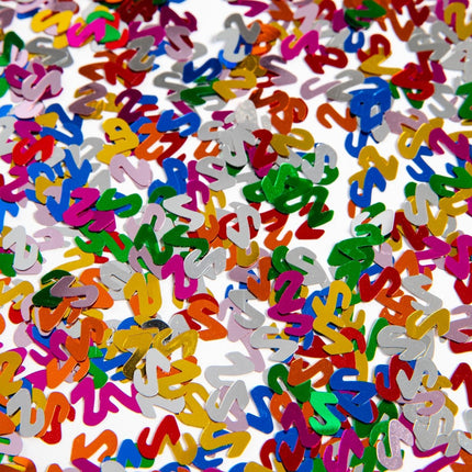 Tafelconfetti 2 Jaar Gekleurd van WeFiesta koop je bij Partywinkel