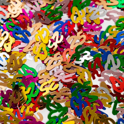 Tafelconfetti 25 Jaar Gekleurd van WeFiesta koop je bij Partywinkel