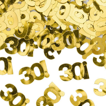 Tafelconfetti 30 Jaar Goud van Partydeco koop je bij Partywinkel