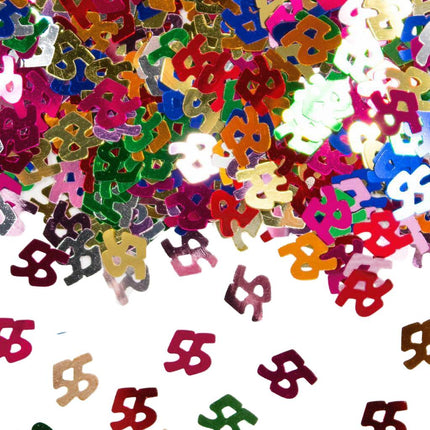 Tafelconfetti 55 Jaar 1cm 600st van Haza Witbaard koop je bij Partywinkel