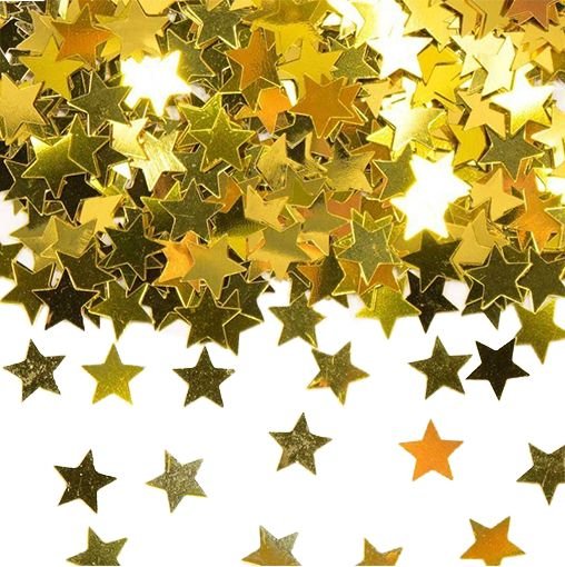 Tafelconfetti Ster Goud 1cm 600st van Haza Witbaard koop je bij Partywinkel