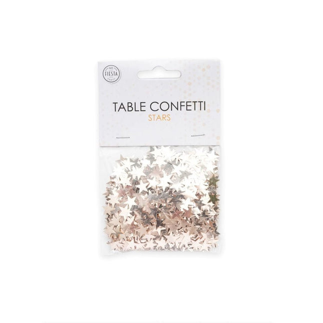 Tafelconfetti Ster Rose Goud van WeFiesta koop je bij Partywinkel