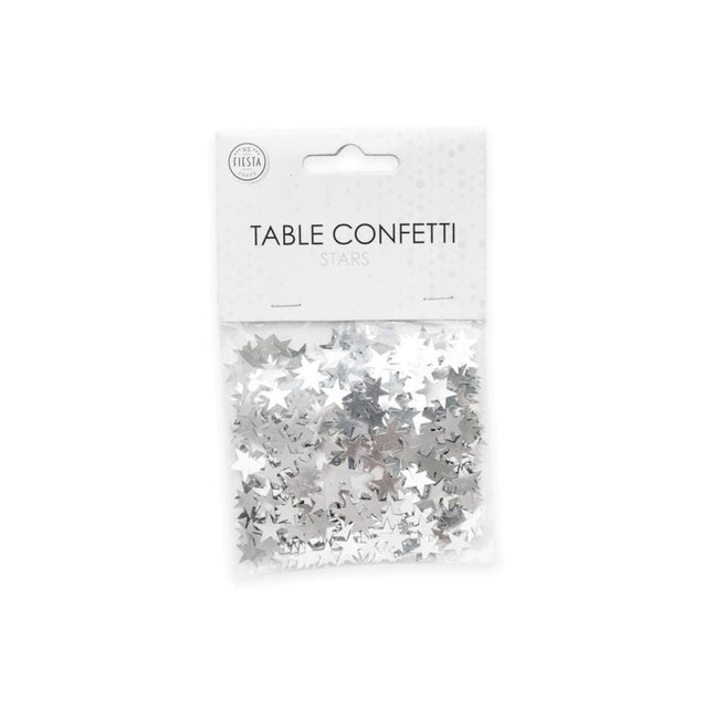 Tafelconfetti Ster Zilver van WeFiesta koop je bij Partywinkel