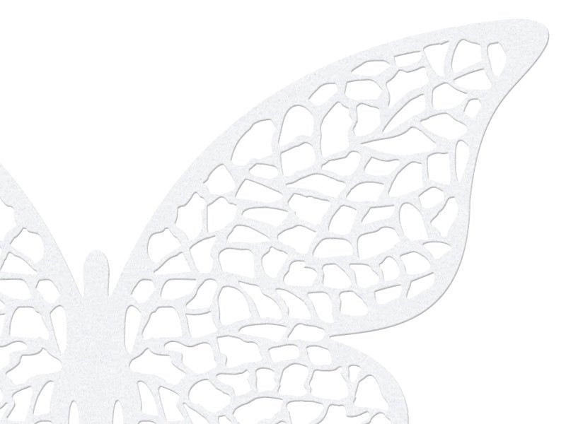 Tafeldecoratie Vlinder Papier Wit 6,5cm 10st van Partydeco koop je bij Partywinkel