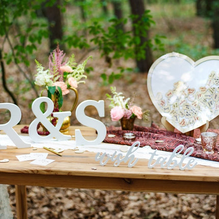 Tafeldecoratie Wish Table Wit 40cm van Partydeco koop je bij Partywinkel