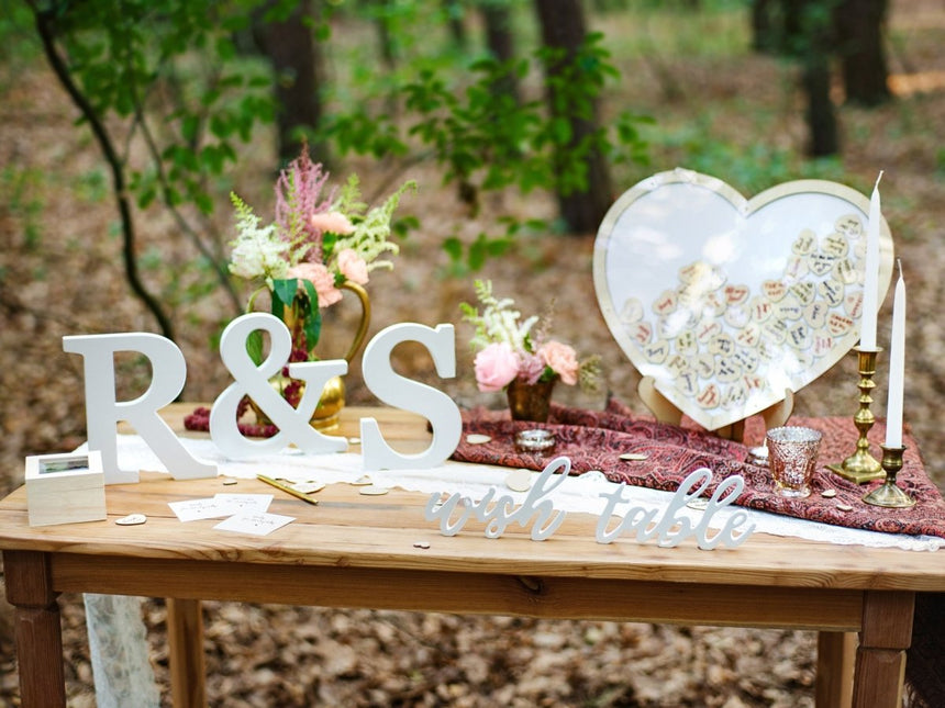 Tafeldecoratie Wish Table Wit 40cm van Partydeco koop je bij Partywinkel