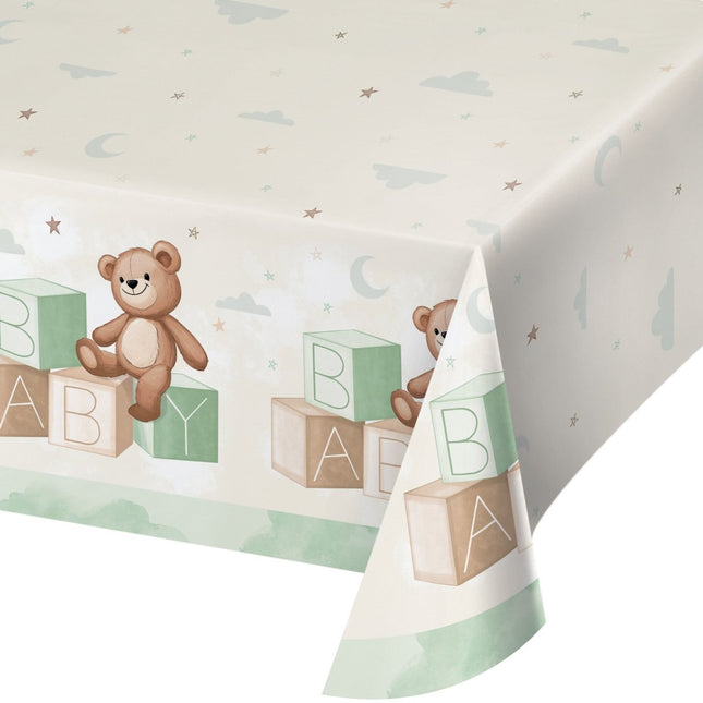 Tafelkleed Teddy Beer Baby 2,59m van Creative Converting koop je bij Partywinkel
