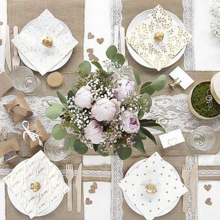 Tafelloper Jute Kant 2,75m van Partydeco koop je bij Partywinkel