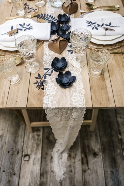 Tafelloper Kant 18cm 9m van Partydeco koop je bij Partywinkel