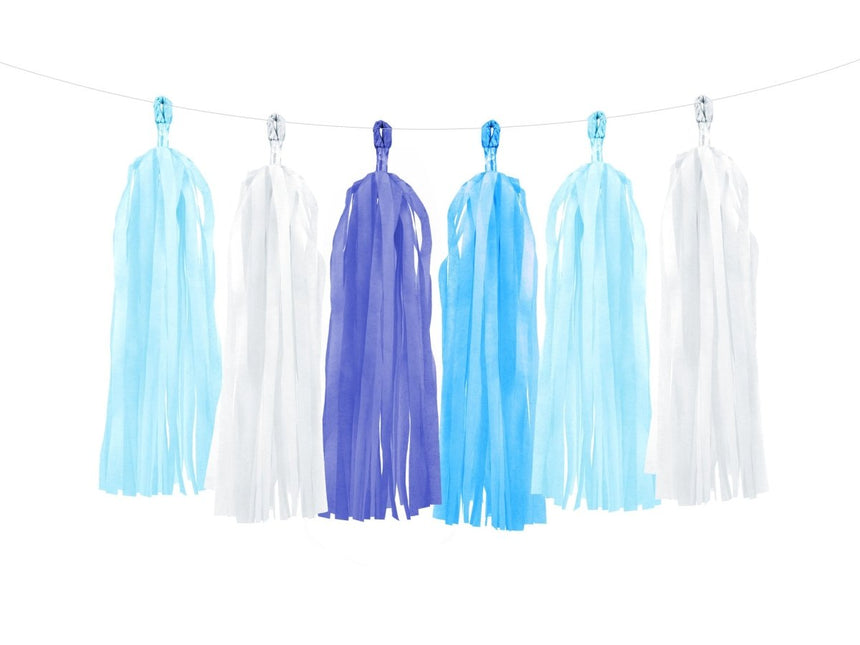 Tassel Slinger Blauw 2m van Partydeco koop je bij Partywinkel