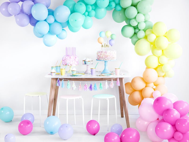 Tassel Slinger Gekleurd Parelmoer 1,2m van Partydeco koop je bij Partywinkel