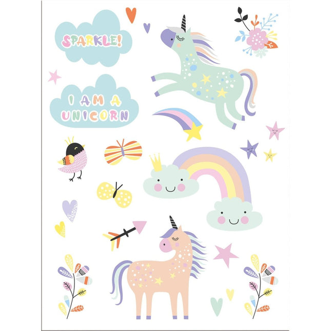 Tatoeages Unicorns & Rainbows van Folat koop je bij Partywinkel