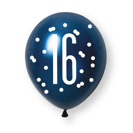 16 Jaar Ballonnen 30cm 6st