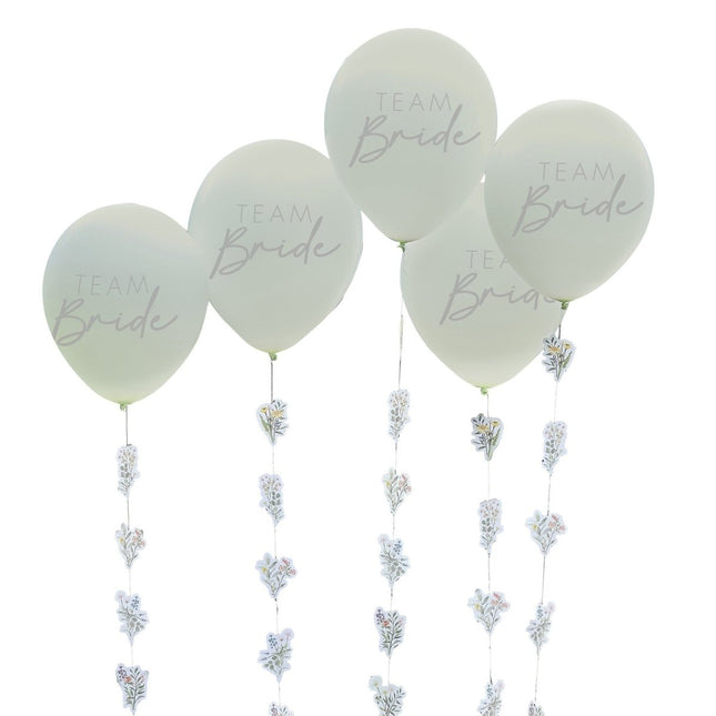 Team Bride Ballonnen 30cm 5st van Ginger Ray koop je bij Partywinkel