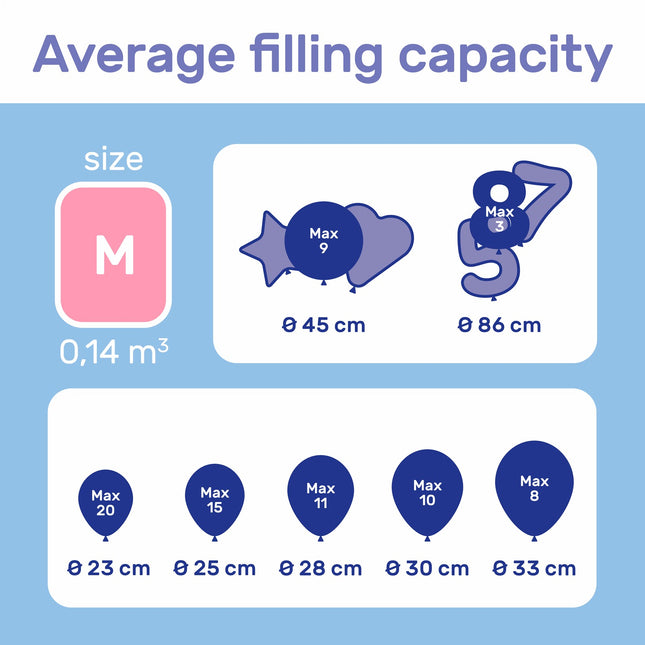 Heliumsäiliö 20 ilmapalloa varten