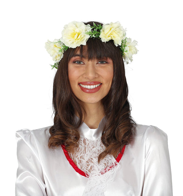 Tiara Bloemen Sluier van Fiestas Guirca koop je bij Partywinkel