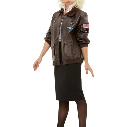 Top Gun Bomber Jas, Bruin van Smiffys koop je bij Partywinkel