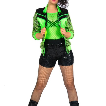 Trainingsjas Fout Dames Groen van Wilbers & Wilbers koop je bij Partywinkel