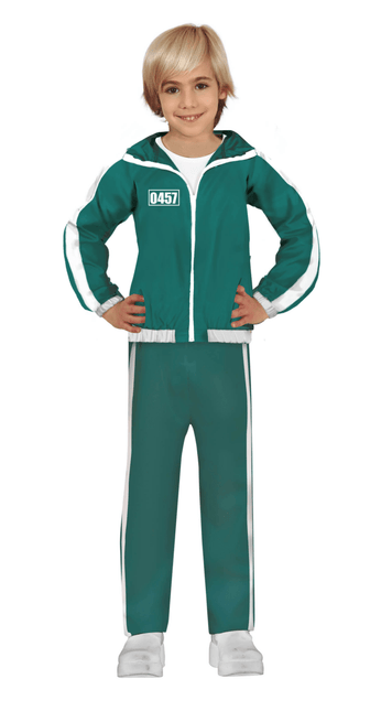 Trainingspak Cijfers Jongens Groen van Fiestas Guirca koop je bij Partywinkel