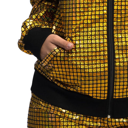 Trainingspak Disco diamond babe goud van Boland koop je bij Partywinkel